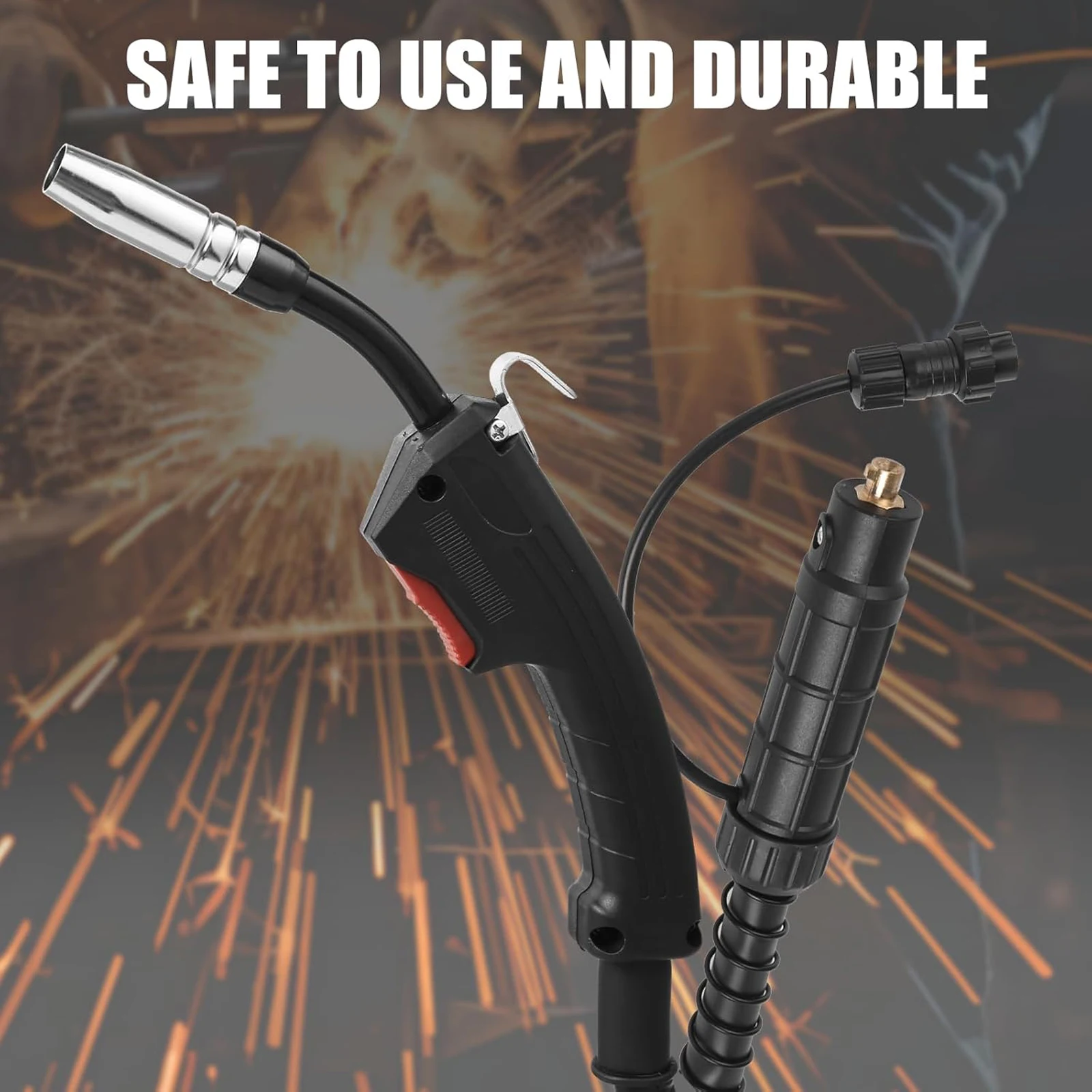 Semiautomatic 14AK Airless Welding Gun 2 Meters F180 180A Welding Torch Stinger Flux Cored Wire Small Welding Tools Machines