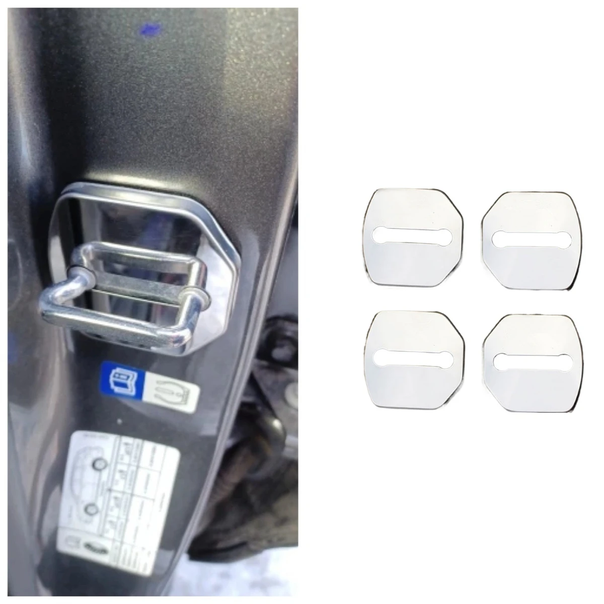 Stainless Steel Door Lock Protective Cover for Ford Focus 2 Fiesta Ranger Mondeo Kuga Escape Fusion Accossories Car Styling