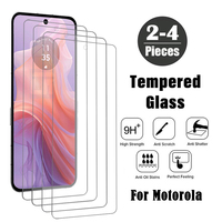 2-4Pcs Tempered Glass for Motorola Moto E14 E13 E32 E32s E22 E22i E40 E30 E20 Screen Protector for Moto Edge 30 20 Pro X30 S30