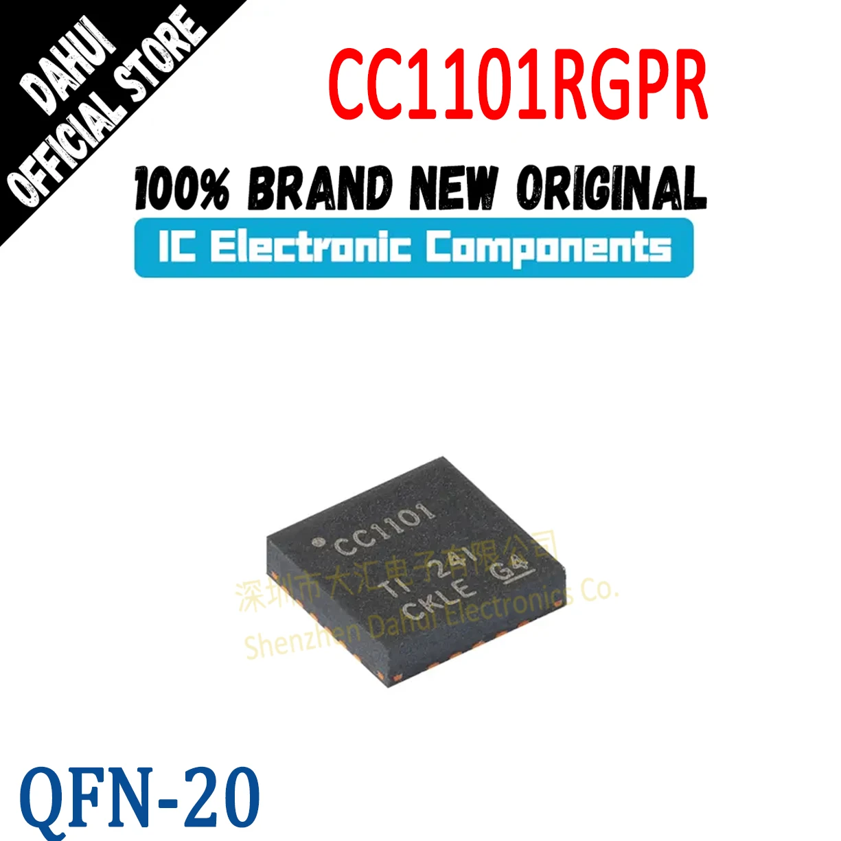 Quality Brand New CC1101RGPR CC1101 IC Chip Wireless Transceiver QFN-20