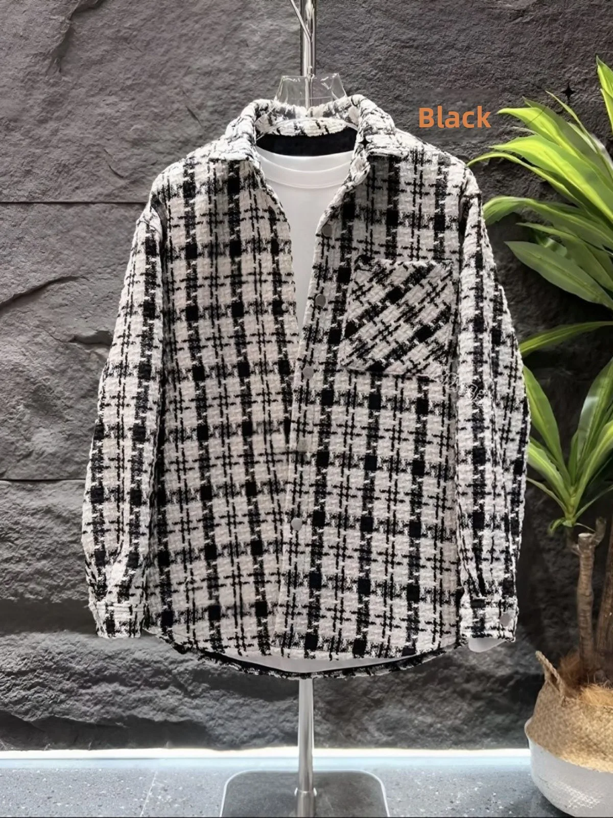 

Мужское осенне-зимнее индивидуальное джинто, винтажное вязаное пальто высокого класса с небольшим Fraance, модное универсальное пальто с воротником irt Thi Tead