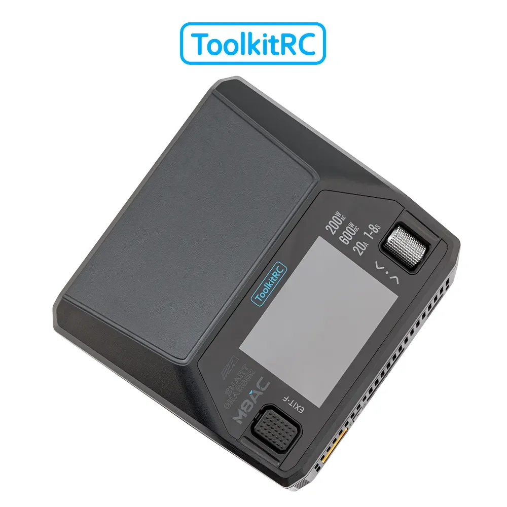 

ToolkitRC M8AC 200W AC/600W DC Audio Function Smart Balance Battery Charger For Multi-Function 200W AC/600w UAV Accessories