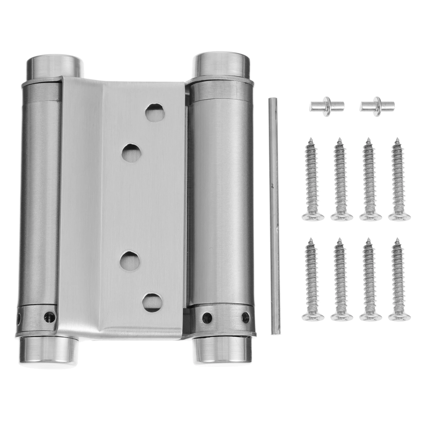 

Stainless Steel Spring Hinges Automatic Rebounding Door Hinge Suitable for Wooden Iron Glass Shop Kitchen Warehouse
