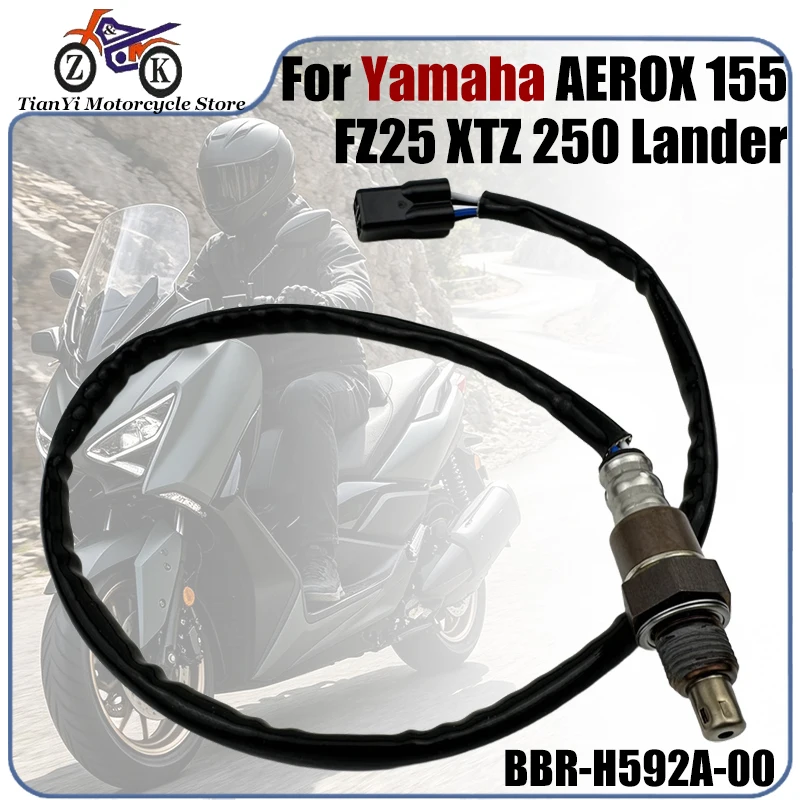 BBR-H592A-00 Motorcycle Lambda Sensor For Yamaha AEROX 155 YZF155 XTZ250 Lander FZ25 FZN250 Oxygen O2 Sensor Part B97-H592A-00