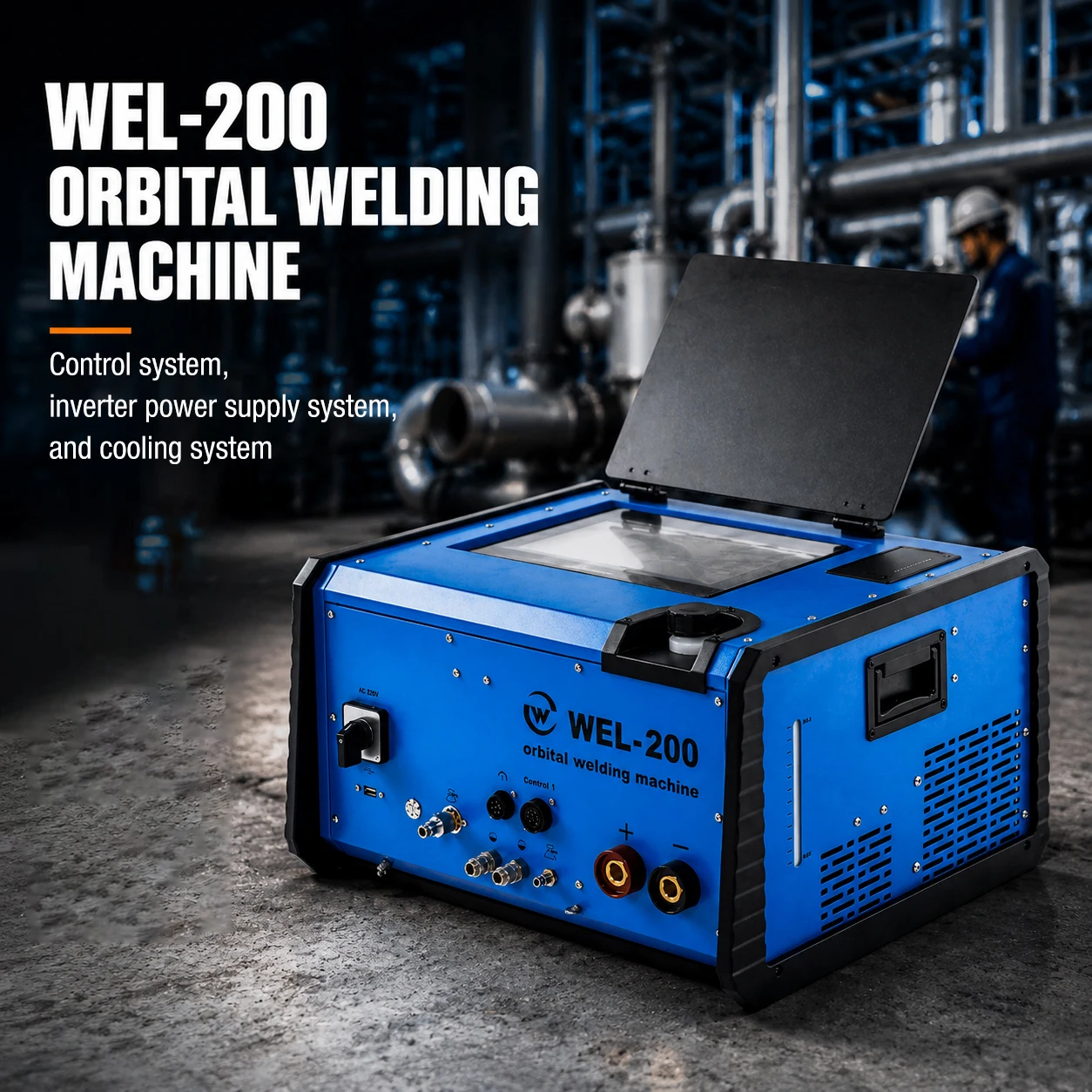 WEIYAO Automatic TIG Welder High Precision Stable Welding for Stainless Steel/Titanium Alloy Tubes 12.7mm-76.2mm Diameter