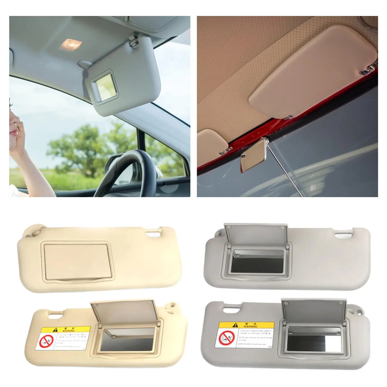 Car Sun Visor Sunshade Interior Car Front Visor Panel, Car Side Sun Visor Sunvisor Assy UV-Blocking for Blocking Eye Protect Sun