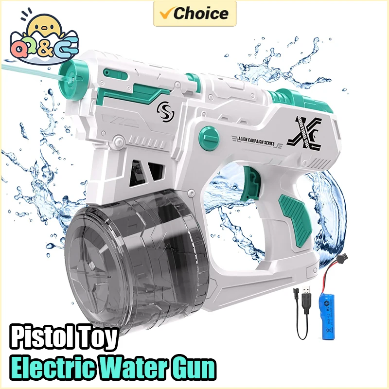 

Continuous Automatic Electric Water Gun Absorption Toy Large Capacity Water Game Outdoor Children's Toys for Kids Boys Gifts