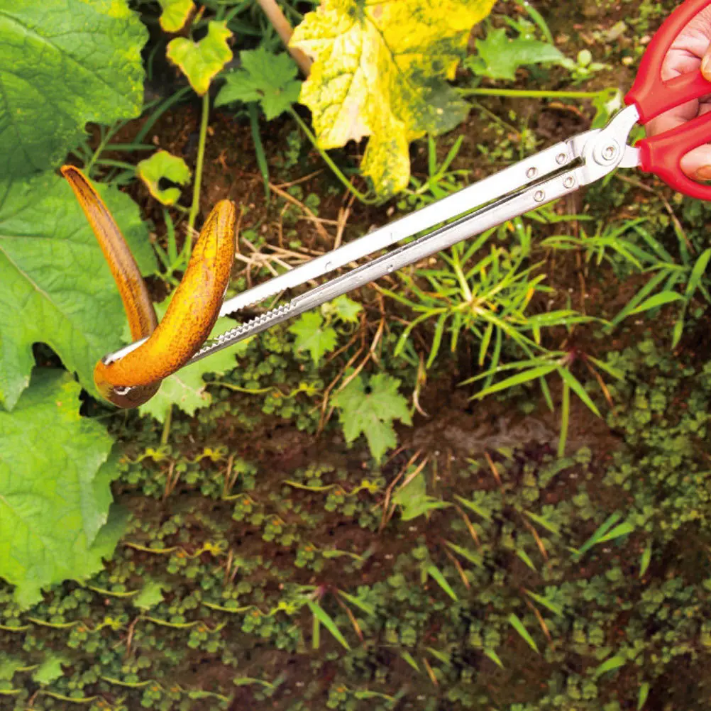

1Pcs Serrated Multi-Use Clamp Big Opening Design Lobster Tong Loach Eel Crab Clamp Trash Picker Bbq Camping Fishing