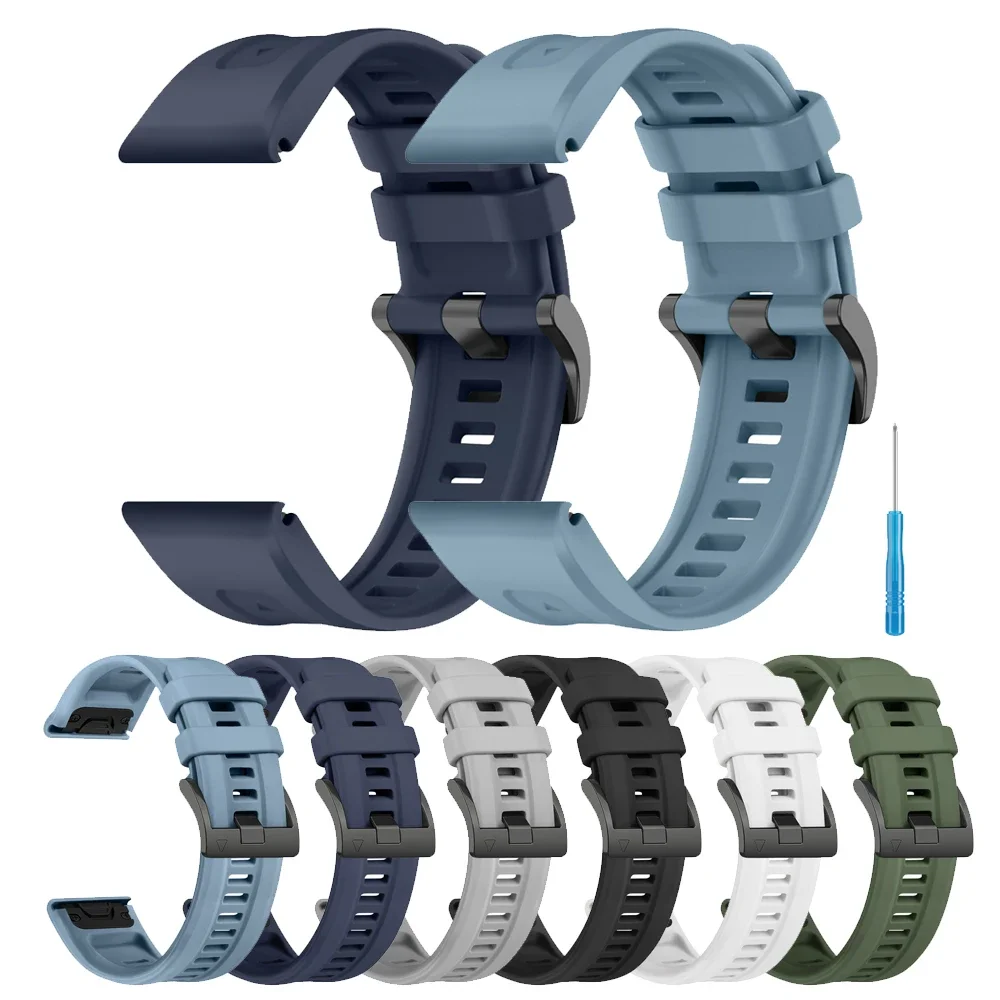 

Быстросъемный ремешок 22 мм для Garmin Fenix 7 5 Plus 6 Pro, силиконовый браслет с GPS-ремешком для Forerunner 935 945/Instinct 2, браслет