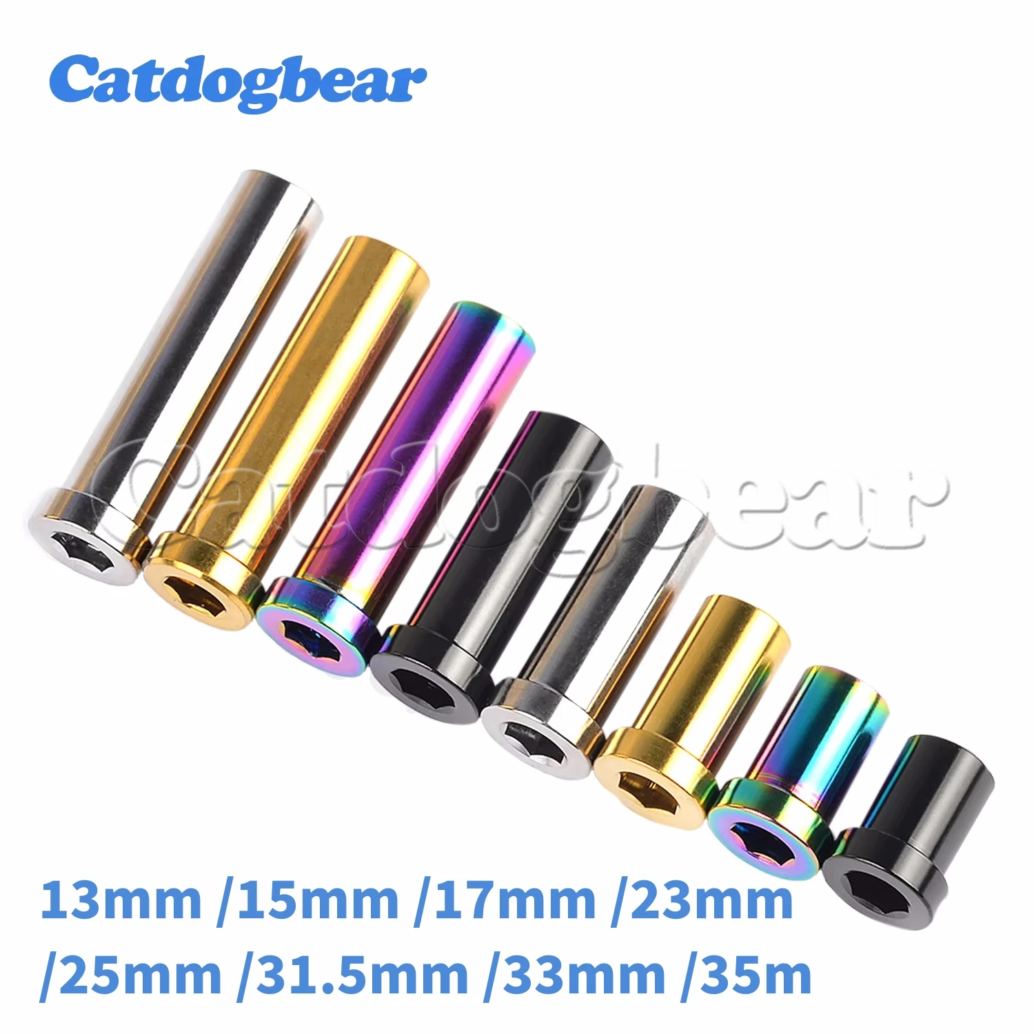 

Catdogbear 4PCS Titanium Titanium Nut 13mm /15mm /17mm /23mm /25mm /31.5mm /33mm /35mm Recessed Bike Brake Bolt Lock Clamp Nut