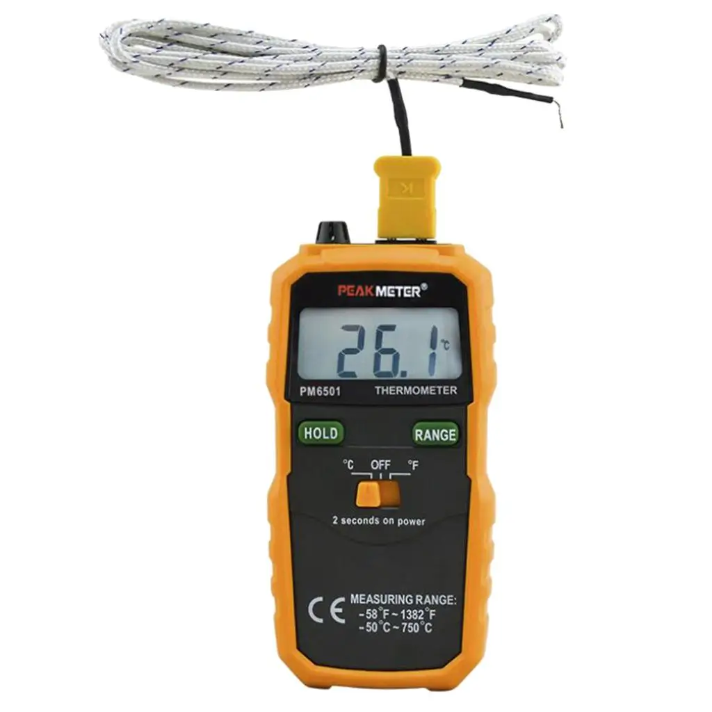 PM6501 Thermometer Temperature Meter Measuring Tool with Sensor for Industry