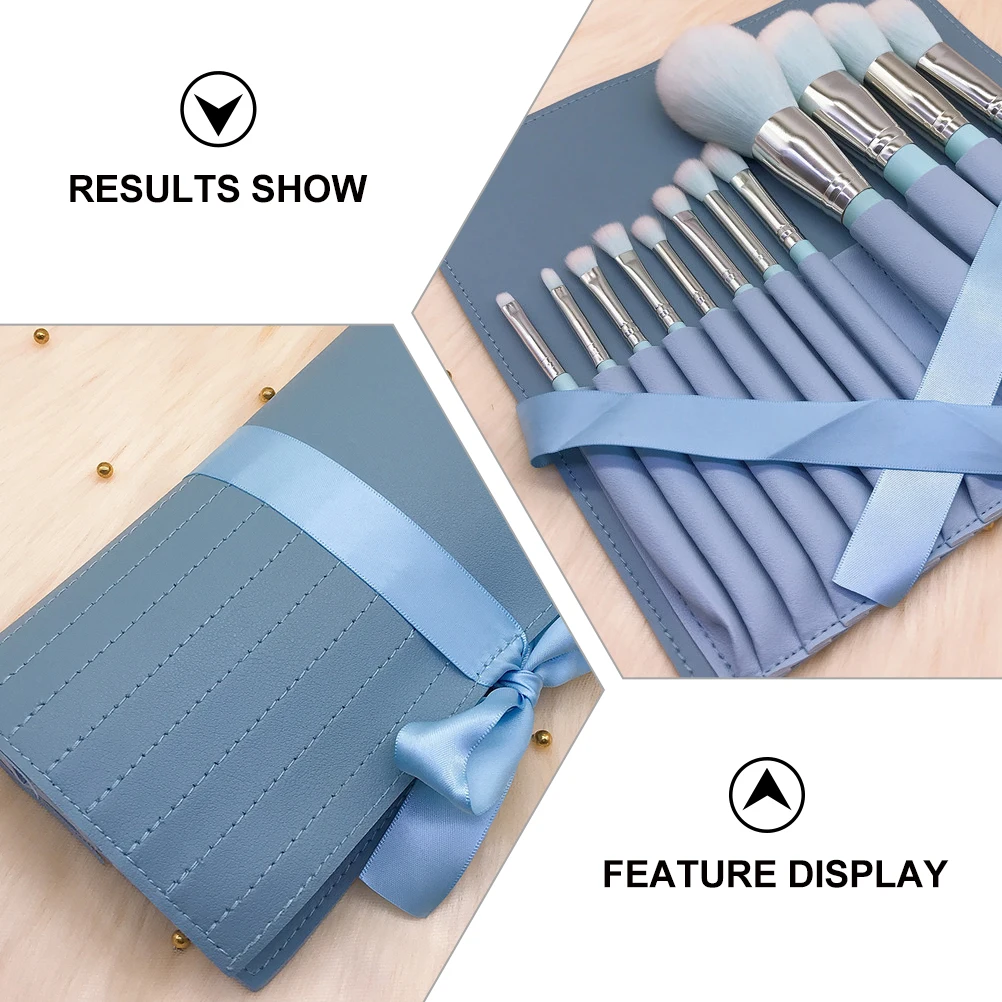 

12pcs Makeup Brush Set Cosmetics Brushes Eyeshadow Liquid Foundation Tool Frosted Handle Wear Resistant Strong