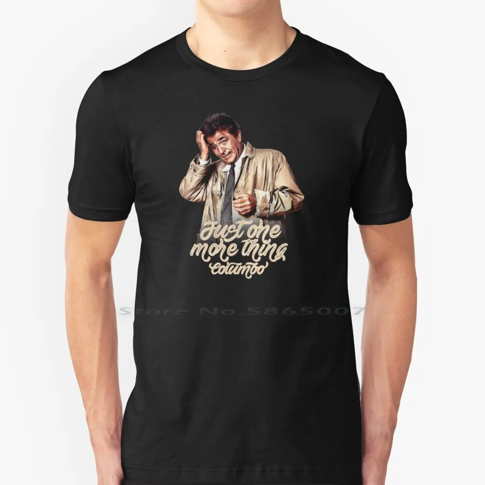 Columbo-Peter Falk T Shirt 100% Cotton Columbo Colombo Retro Peter Falk 1970s Just One More Thing Cop Shows Classic Tv Murder