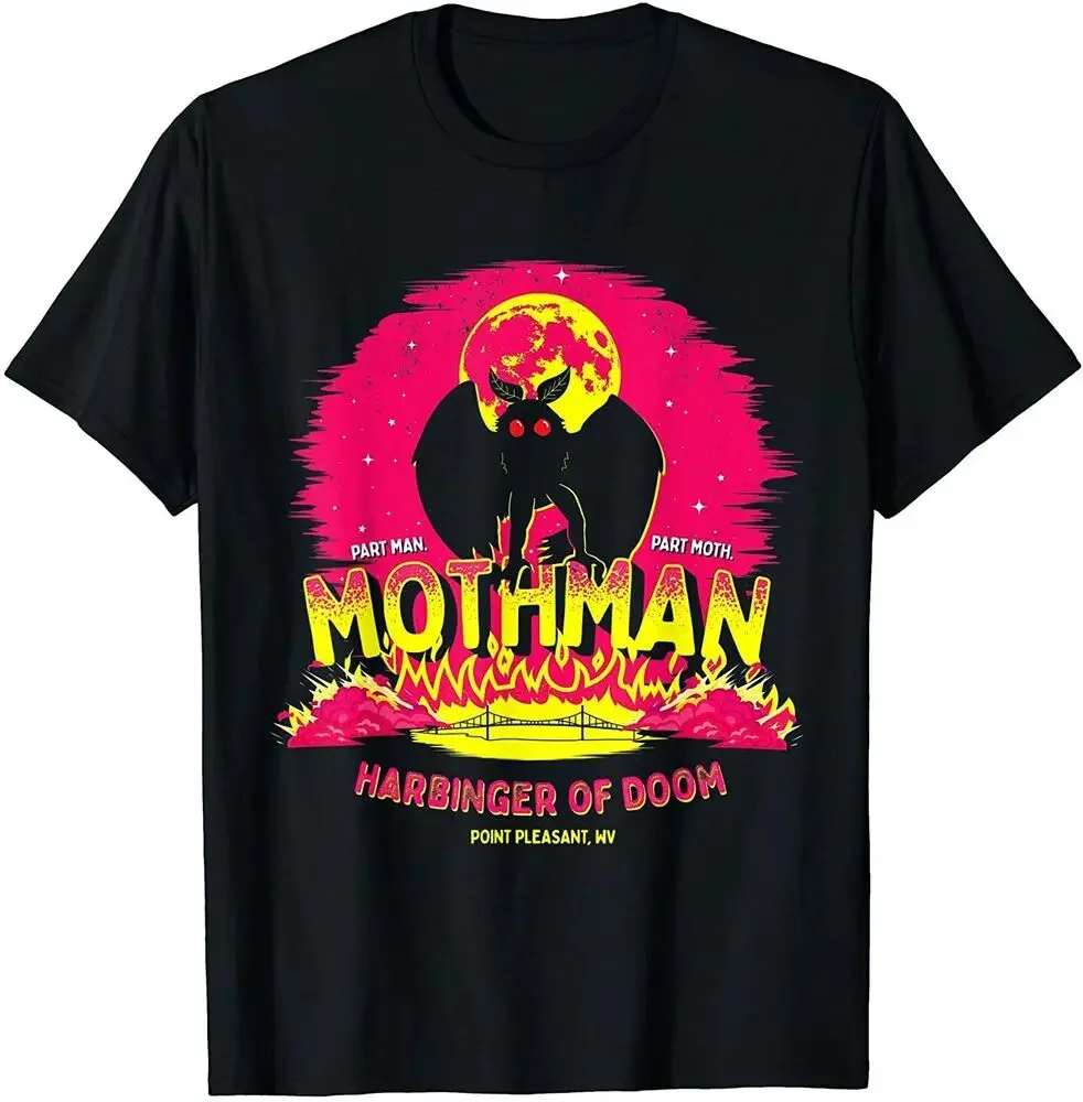 Mothman - Harbinger of ! Funny Cryptid Gift T-Shirt  Tees High Quality 100%Cotton Short Sleeve