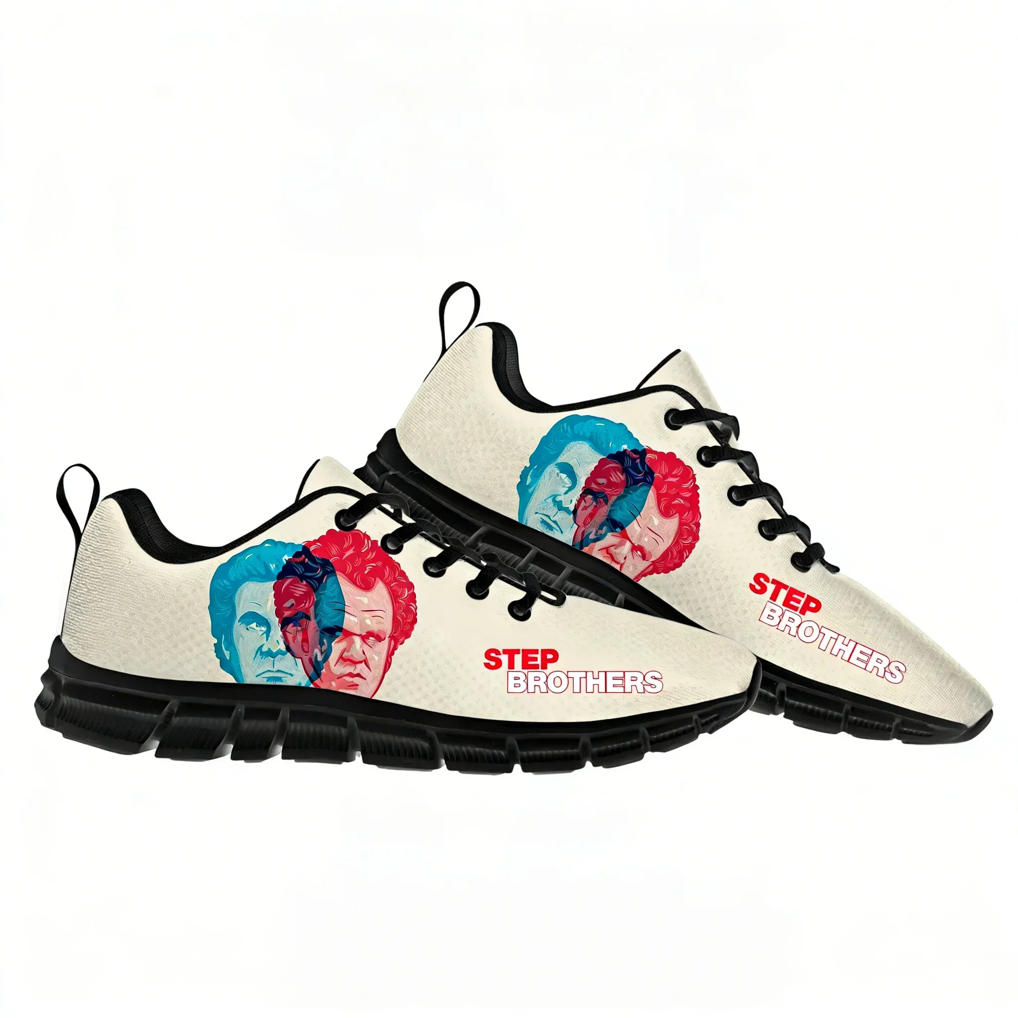 

Кроссовки Step Brothers Lace Mesh на плоской подошве, мужские и женские спортивные кроссовки, высококачественные персонализированные спортивные кроссовки, обувь на заказ