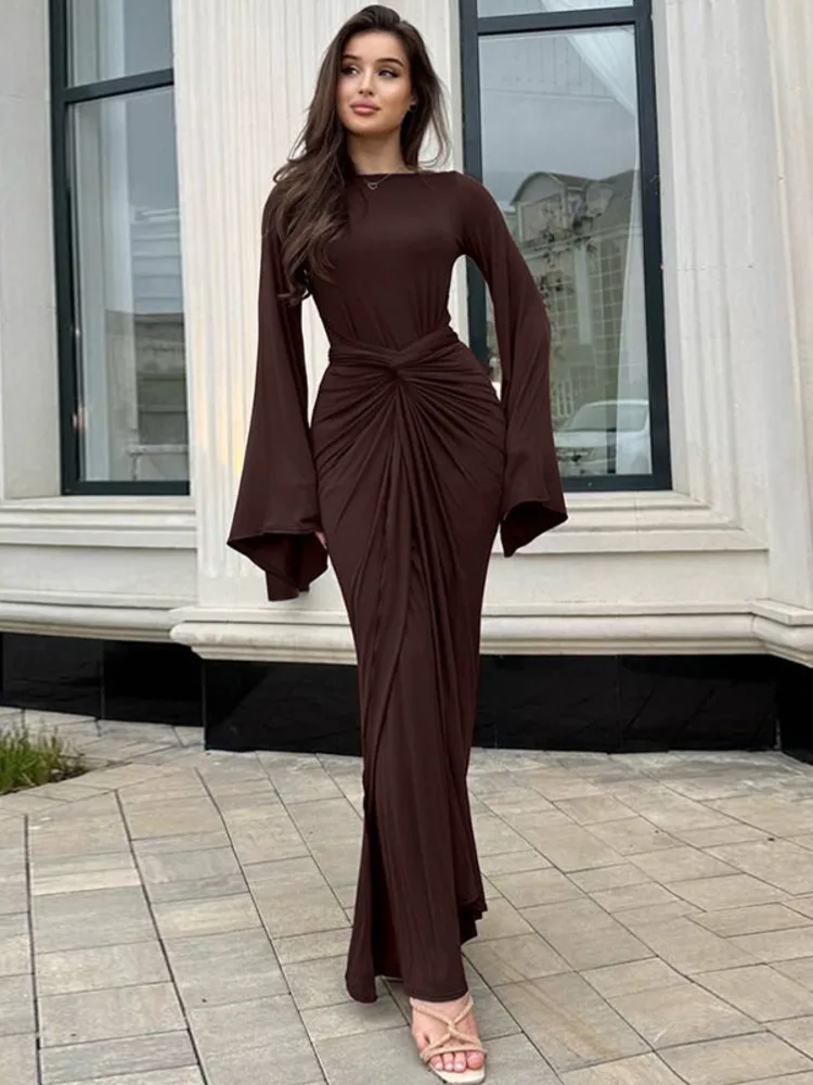 maxi winter dress women WXLWZYWL Fall Dresses for 2024 Women's Fall Long Sleeve Dress 2024 Trendy Plus Size V-Neck Holiday Casual Floral Printed Split Dress 86cm(33 winter maxi dress for women