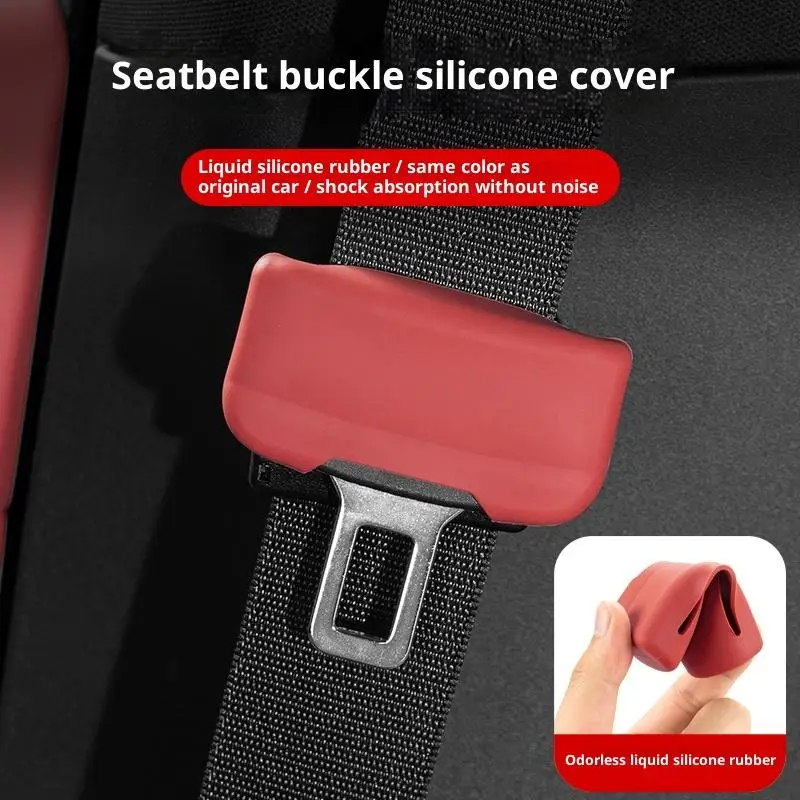

1/2Pcs Silicone Anti-scratch Protector Safety Belt Buckle Guard Auto Interior Accessories Car Seatbelt Buckle Cover