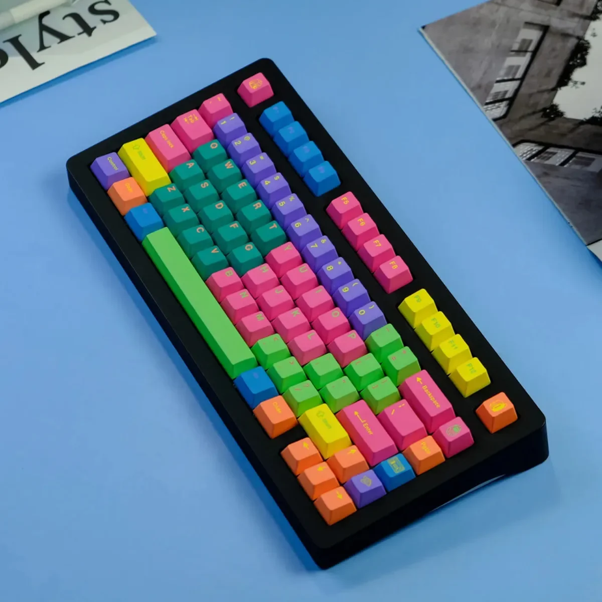 129 Key PBT Material GMK Trench Coat Keycaps Dye Sublimation Cherry Profile For MX Switch GK75 GK96 Keyboard Keycap