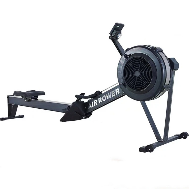 

Custom Logo GYM Fitness Equipment Air Rower Machine High Intensity 10 Level Resistance Adjustments Seated Row Machine