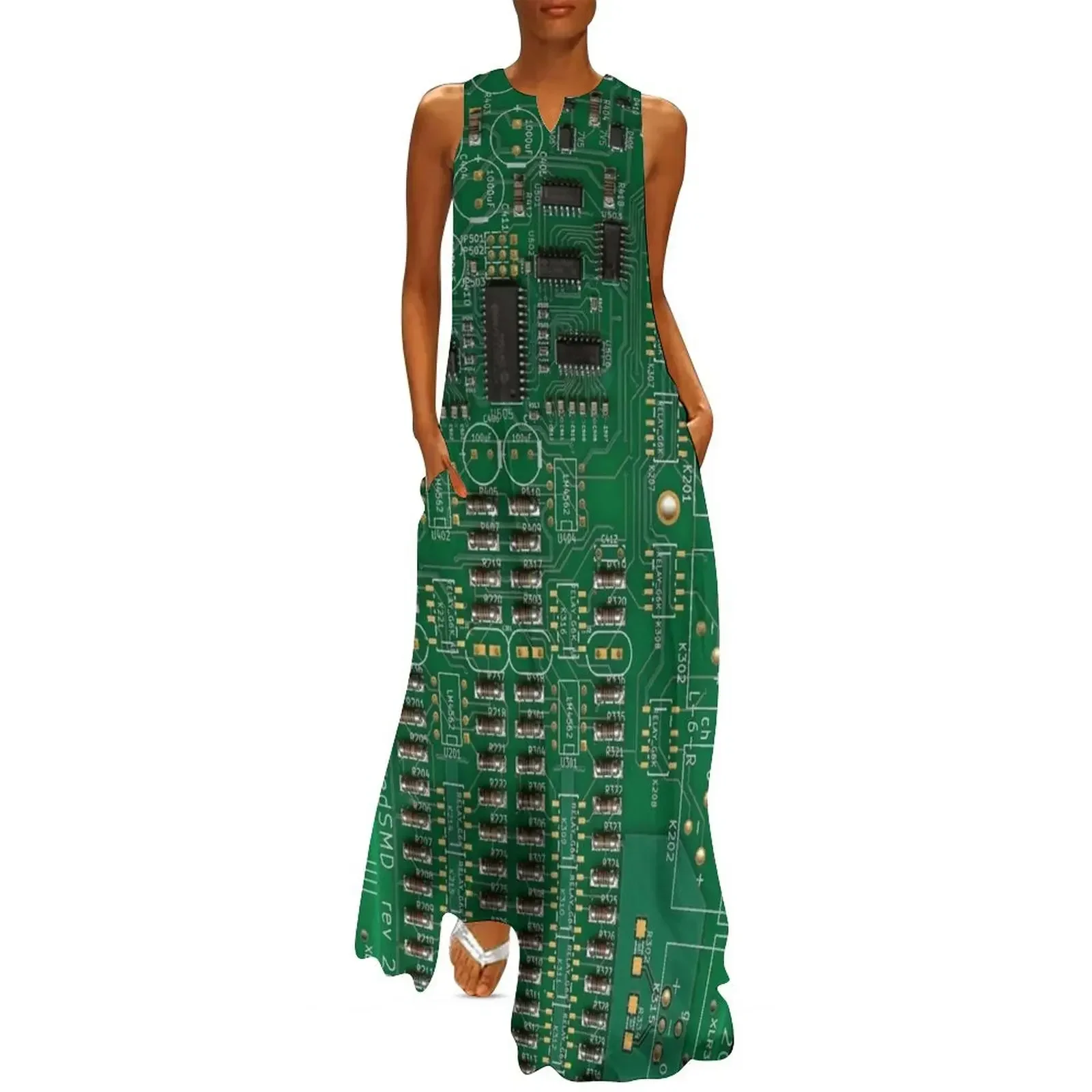 

PCB Printed Circuit Board Long Dress dress women summer summer dress evening summer dresses womens 2025