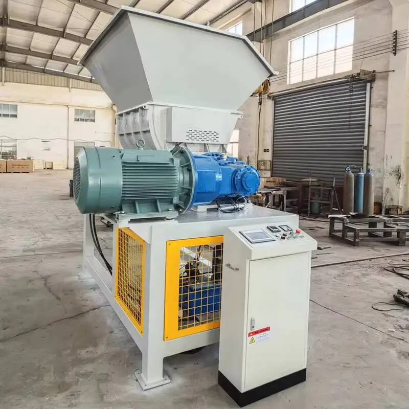 Stainless Steel Aluminum Alloy Scrap Recycling Single-axis Automatic Crusher Industrial Solid Waste, Construction Waste,