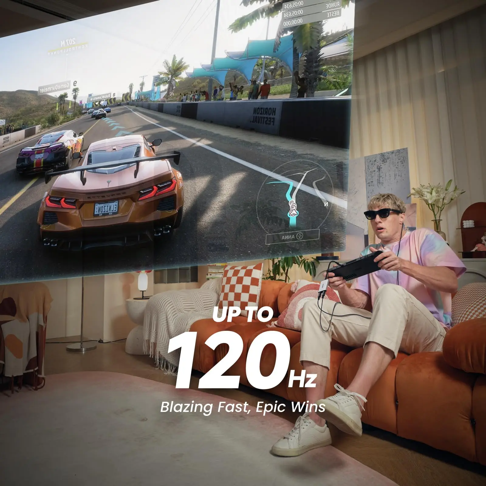 XREAL Hub USB-C 120hz 2in 1, adaptor pengisian daya Cepat PD untuk XREAL AIR/AIR2/Pro/Ultra kacamata Switch PS4 PS5
