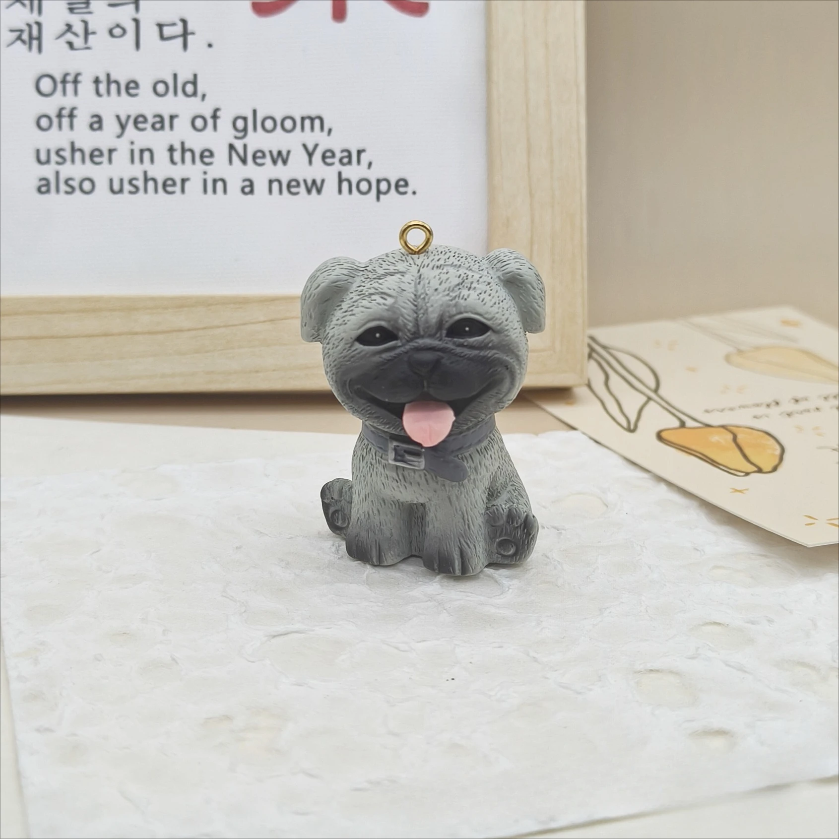 10Pcs 3D Cute Mini Puppy Resin Charms Cartoon Animal Dog Pendant For Phone Bag Keychains Diy Jewelry Make Holiday Party Gifts