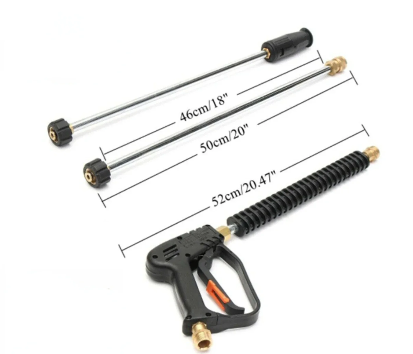 Pistola per idropulitrice ad alta pressione per Karcher K2 K3 K4 K5 K6 K7 autolavaggio 4000 PSI con 5 ugelli a spruzzo ingresso M22-14 connessione rapida