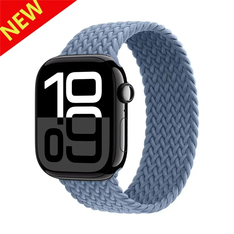Gevlochten lusband voor Apple Watch-banden Ultra 3 2 49 mm 44 mm 41 mm 40 mm 42 mm 46 mm 45 mm Armband iWatch-serie 11 SE3 10 9 8 7 6 5
