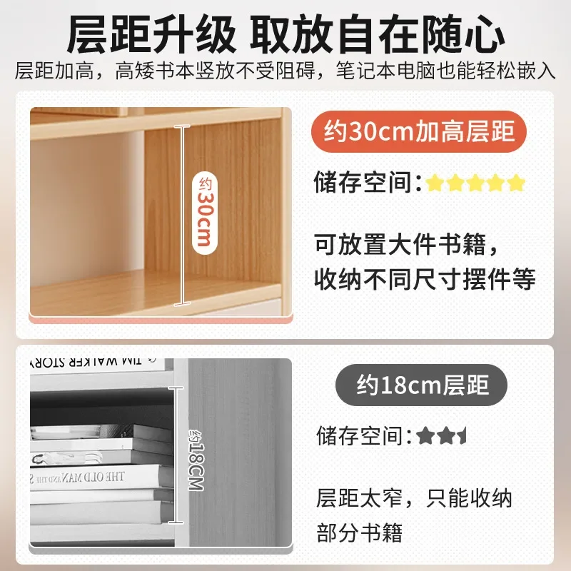 Desktop Bookshelf Multi-layer Storage Rack Simple Small Bookcase for Student Home Office Bedroom Desk Organizer Shelf
