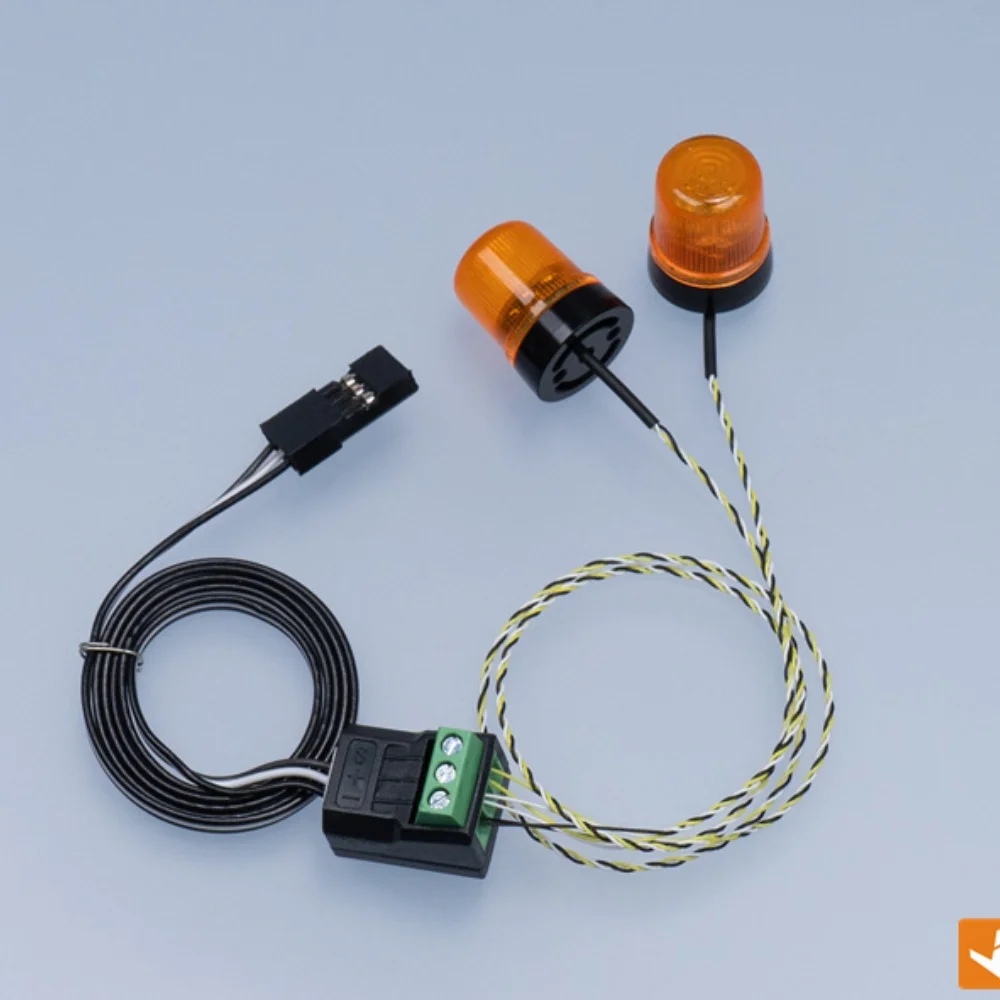 

XZD-02G 360 Degree Rotating Light Rc Model Warning Light Excavator Light For Tamiya Trailer Project Lights For Truck Models