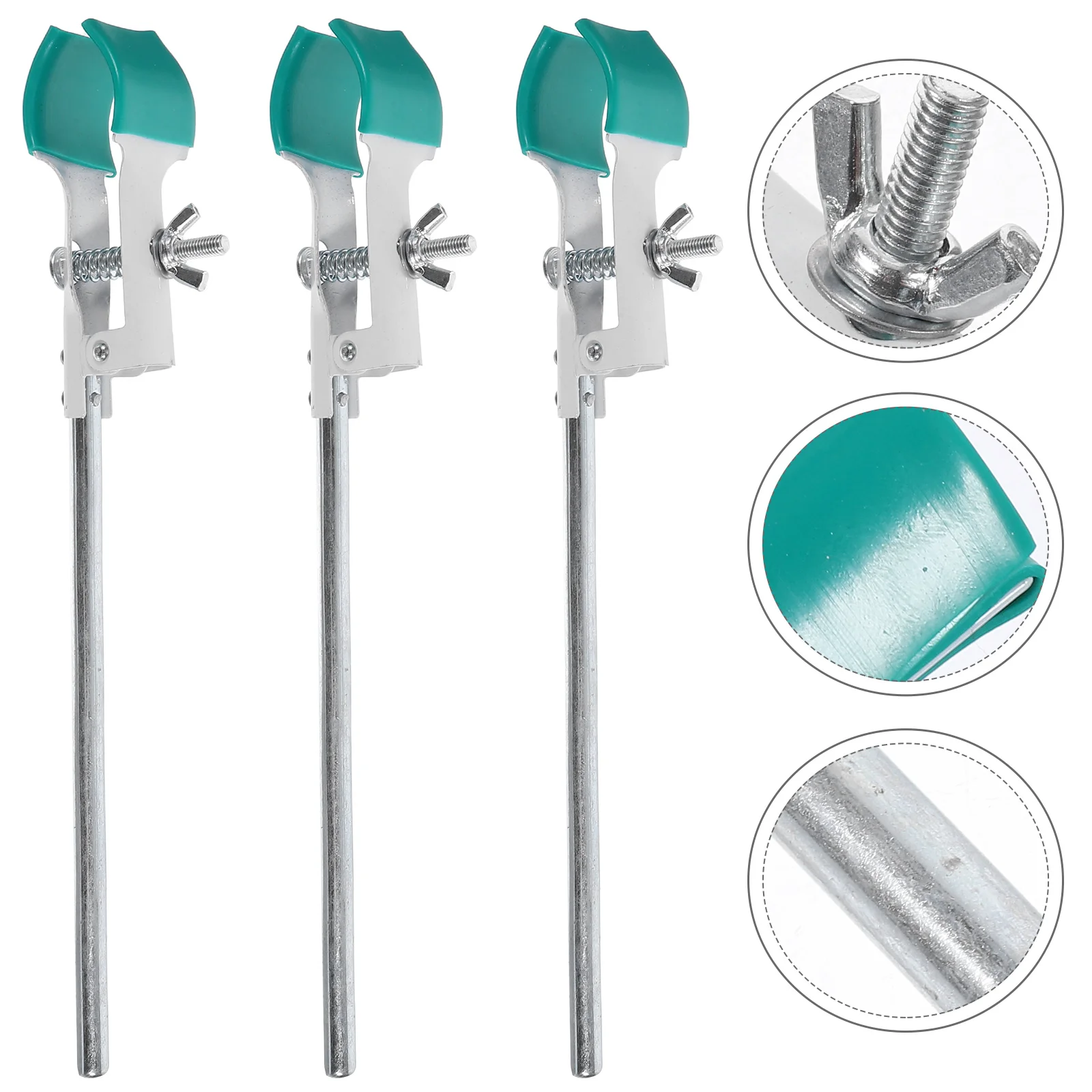 

3 Pcs Flask Clamp Universal Bottle Holder Test Tube Beaker Anti Slip Clamps for Chemistry Lab Accessory Bracket Clip Laboratory