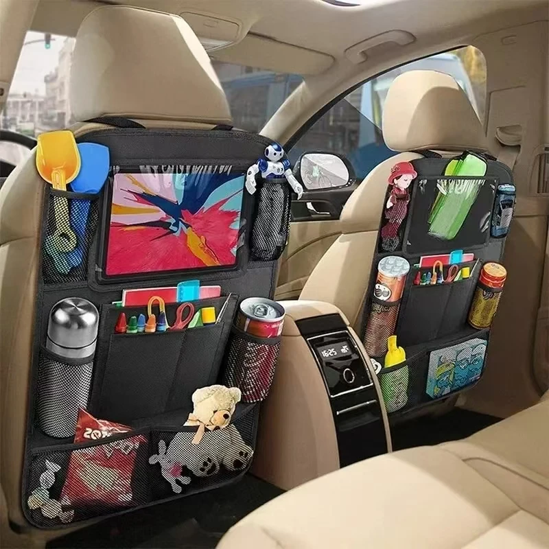 Car Seat Storage Organizer Multifunctional Oxford Fabric Back Multi Pocket Tablet Holder Bag SUV Touch Screen Phone Interior