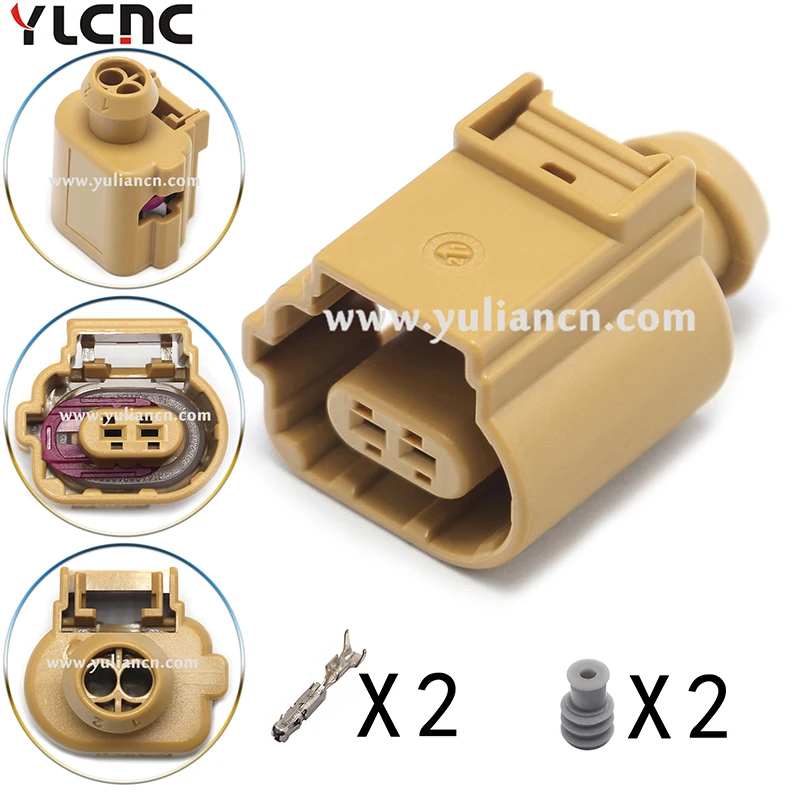 YLCNC factory direct sales 2Pin 1Set Exhaust gas temperature sensor connector for Volkswagen  Audi 8K0 973 802 C  8K0 973 702G