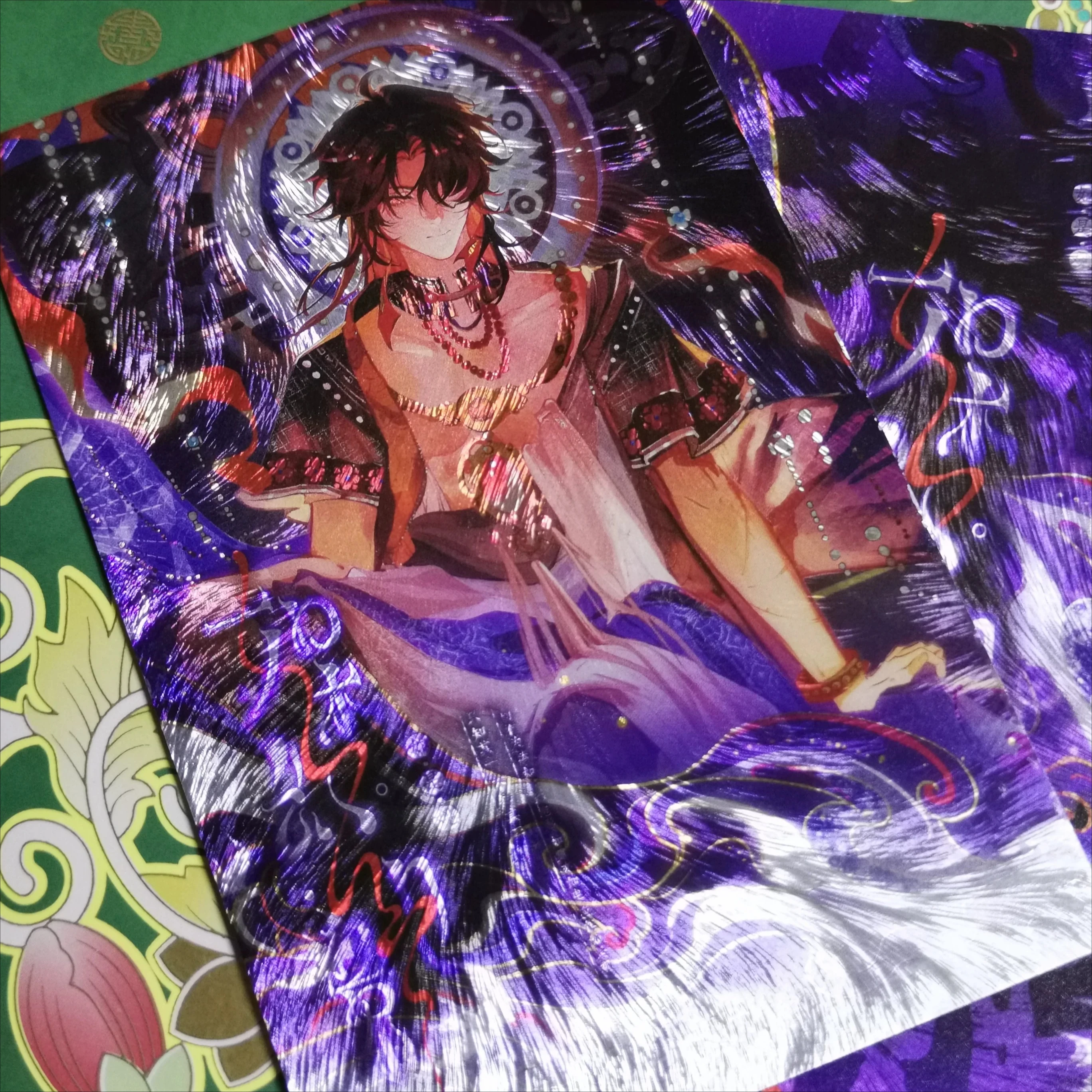 Honkai: Star Rail Blade Cosplay Anime Refraction Collectible Card Clear Cards Coloured Paper Postcard Instant Camera Game Gifts