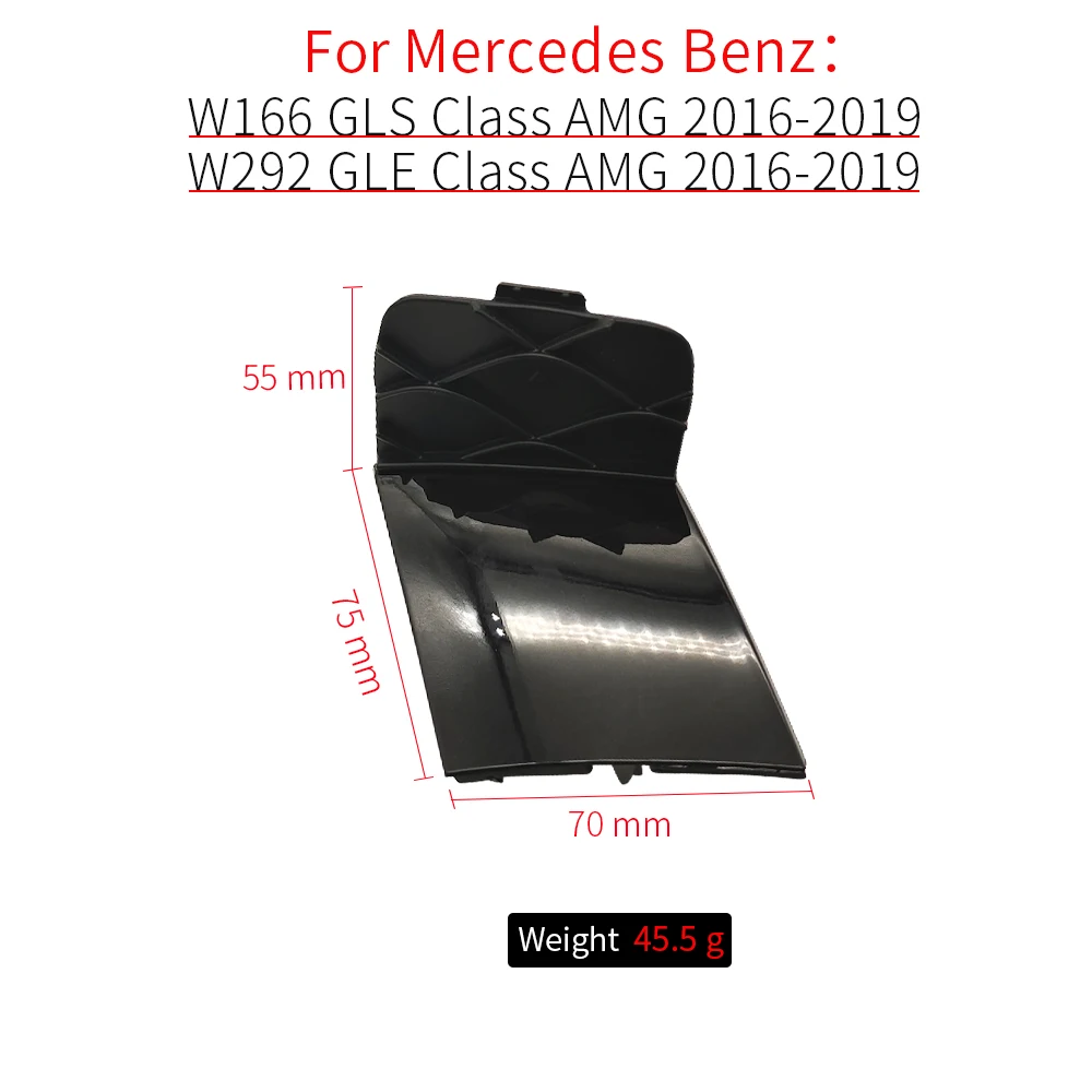 For Mercedes W166 W292 Car Front Bumper Tow Hook Cover Cap Black For Benz GLE GLS Class GLE320 GLS350 GLE63 GLS43 AMG 2928853622