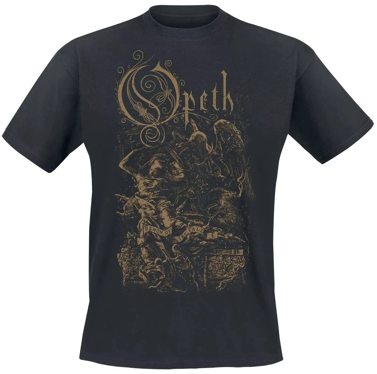 Opeth Demon of The Fall  Band T-Shirt Cotton Graphic Tee Men Women Summer Streetwear