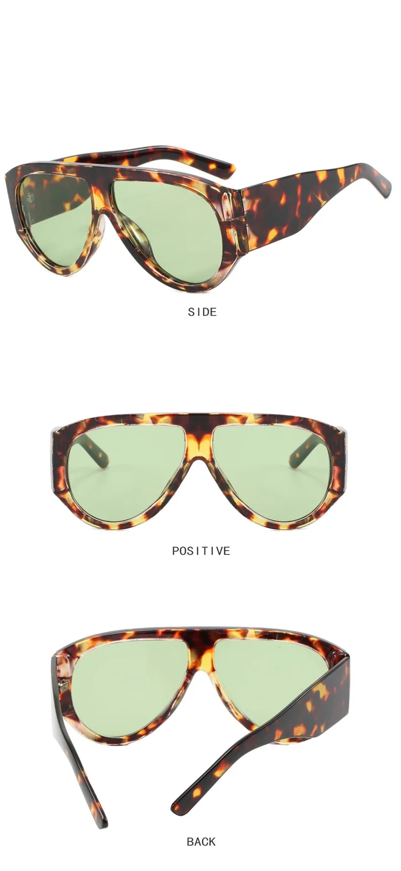Vintage Übergroße Ovale Blaulichtfilter-Brille für Damen Neue Mode Leoparden-Computerbrillengestell Damen-Sonnenbrille – Detail 7