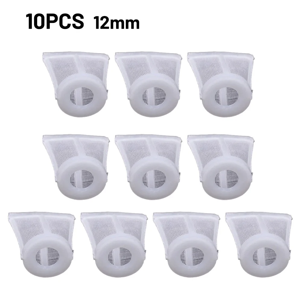 10 Pieces Nylon Mesh Paint Filters 120 Mesh for Spray Tool Suction Feed Pot 8/10/12mm Sizes for Effective Paint Filtering