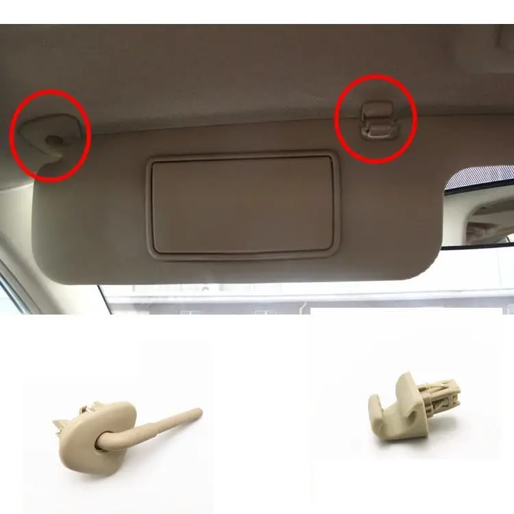 Car Visor Button Button Fixed Card Bracket for Toyota Corolla EX 2003 2004 2005 2006 2007 2008 2009 2010 2011 2012 Drive Side FL