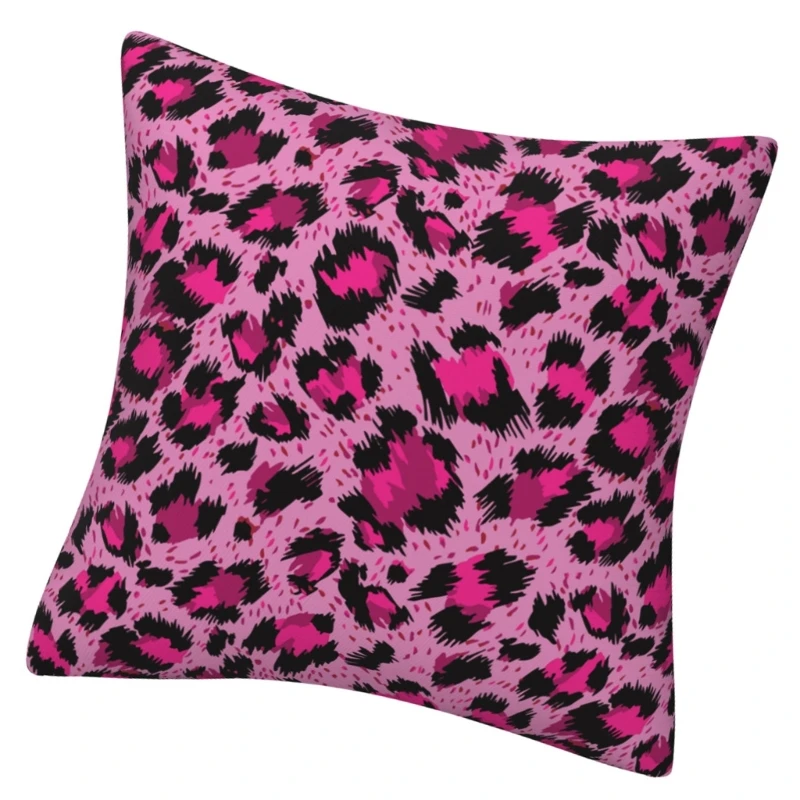 غطاء وسادة قصير لينة من وسادة الفهد الفهد للطباعة وسادة السادة سهلة الصيانة #3