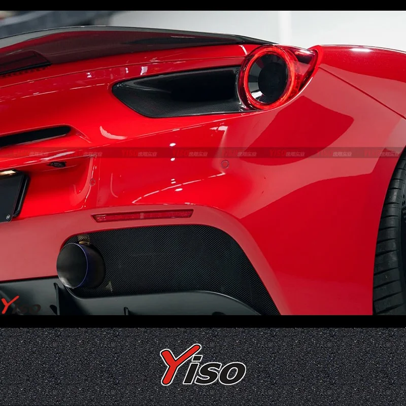 Suitable for 2015-2019 488 Novitec carbon fiber Modified  rear lampshade taillight frame rear lamp housing carbon fiber shell
