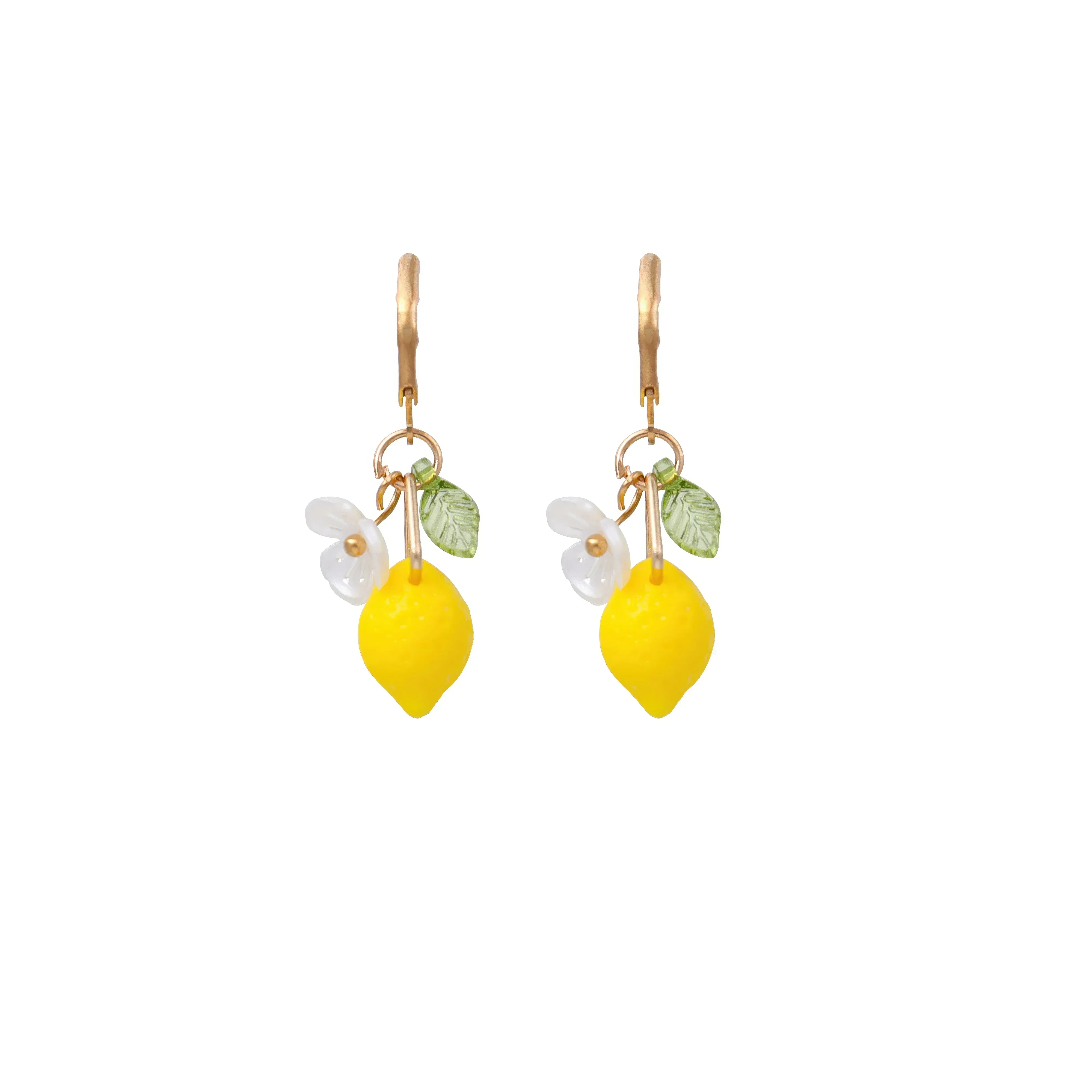 Lemon Dangle Earrings Y2K Citrus-Inspired Hook Desig, Long Drop Fashion Earrings Party Gift for Women