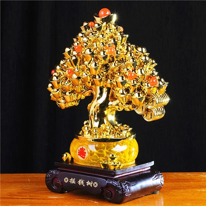 

Home decor accessories Zhaocai Tree Decoration ornaments of living room wine cabinet Gift for opening a company store