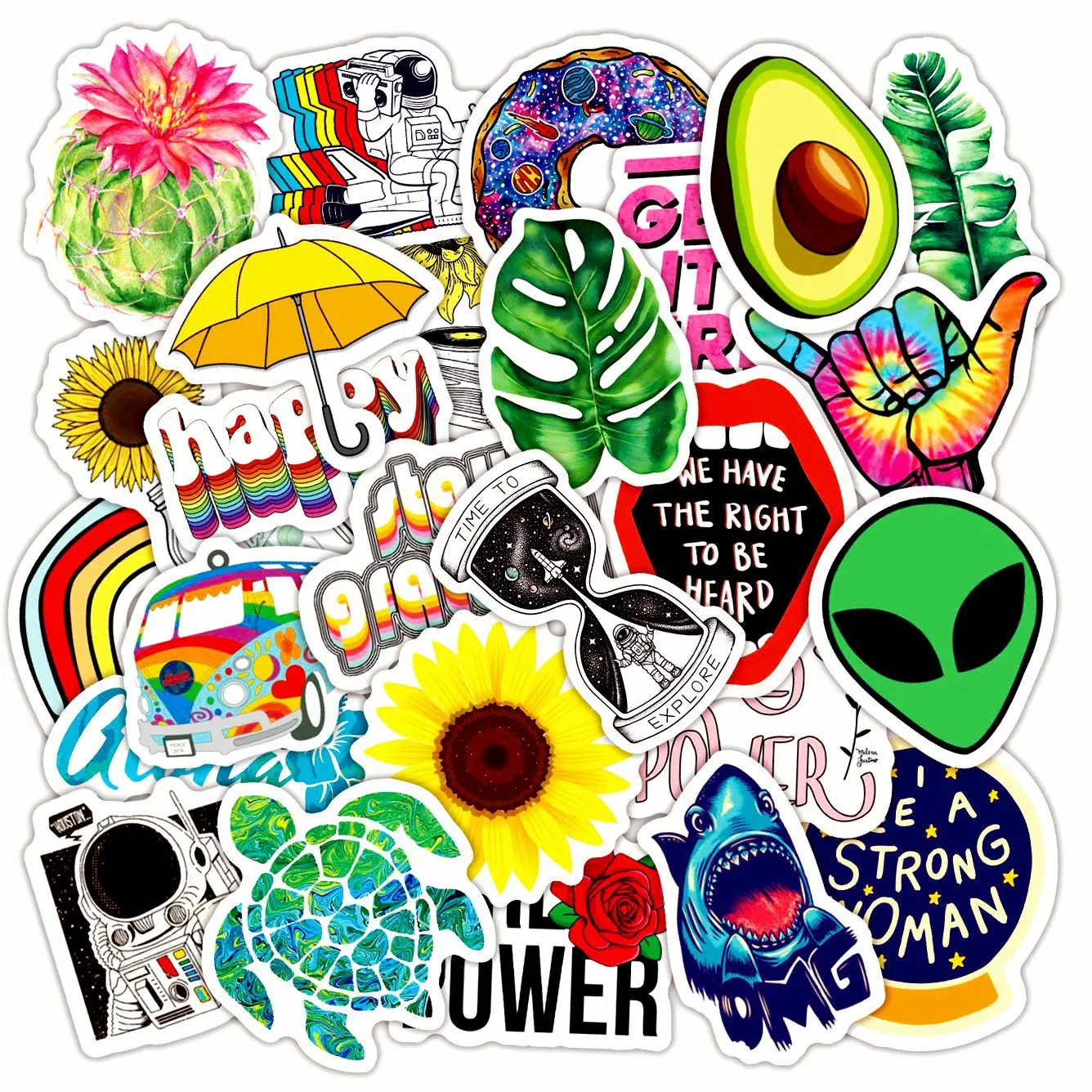 

10/50PCS Pure fresh Sticker Fridge Guitar Laptop Motorcycle Luggage Laptop Phone Guitar Decoration Scrapbook Stickers Gift