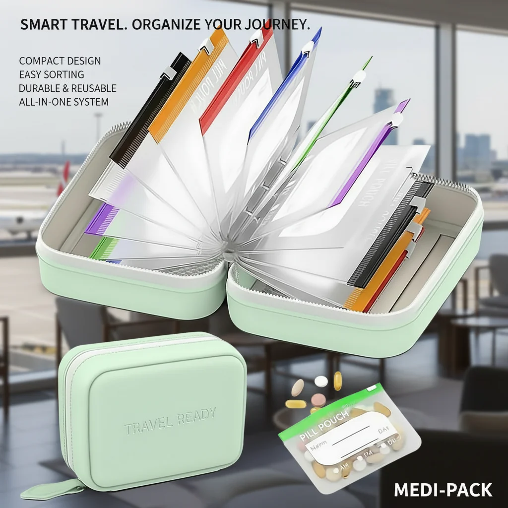 14pcs Waterproof Medicine Box Set Storage Organizer for Home Travel Durable Medical Supply Storage Solution