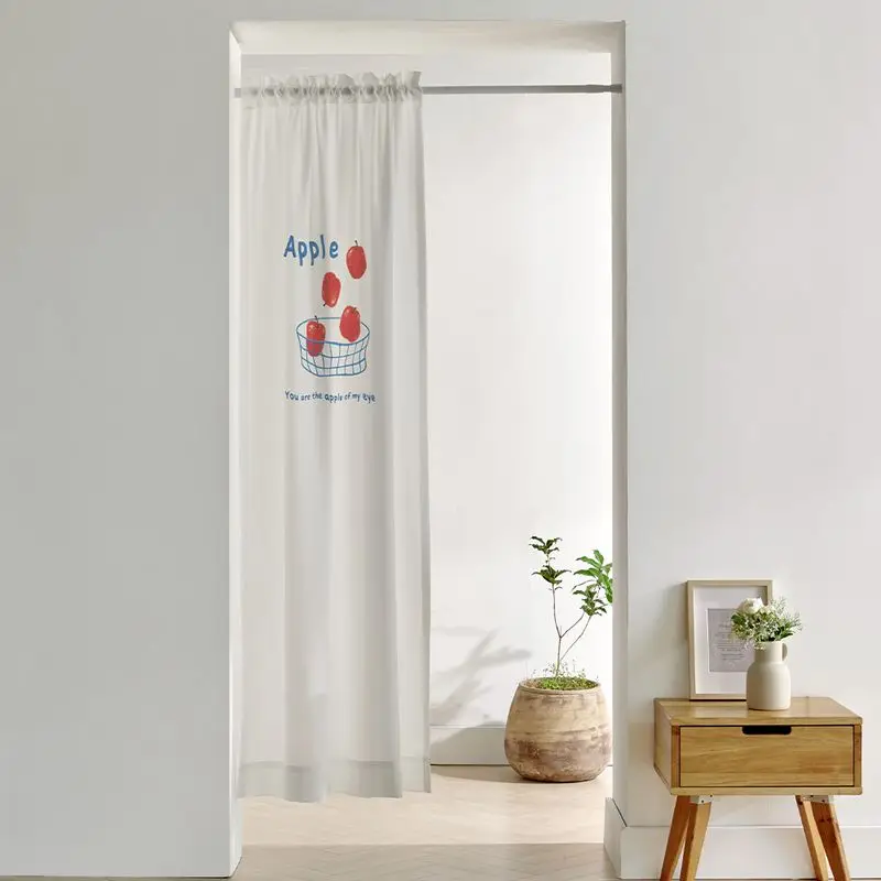 VIKAMA Korean Style Door Curtain, Minimalist Partition Curtain For Bedroom Kitchen, Privacy Room Divider, Entryway Home Decor