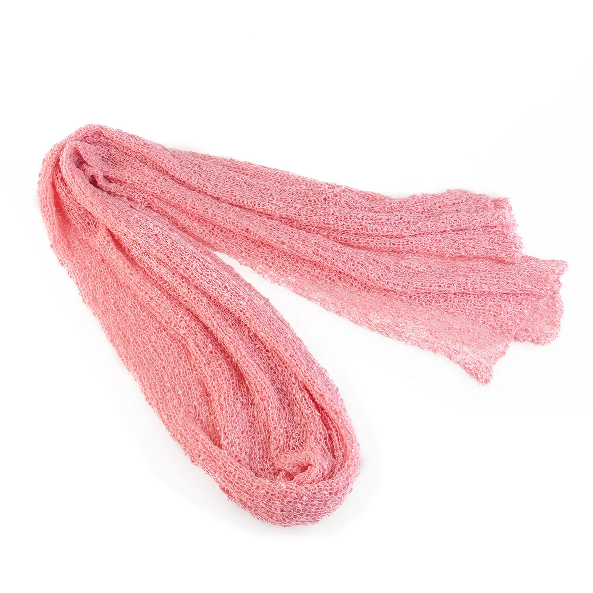 لفافة لحديثي الولادة منسوجة قابلة للتنفس لالتقاط الصور الفائقة القابلة للتمدد لجلسة الأمومة باللون الوردي #5