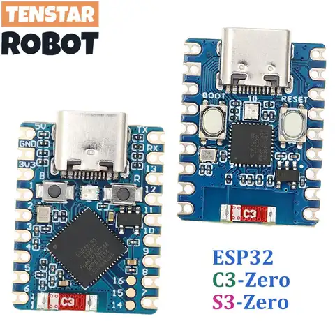 TENSTAR ESP32-S3-Zero ESP32-C3-Zero Mini Development Board WiFi Bluetooth Ultra-small Size ESP32-S3-FH4R2 C3 Supermini