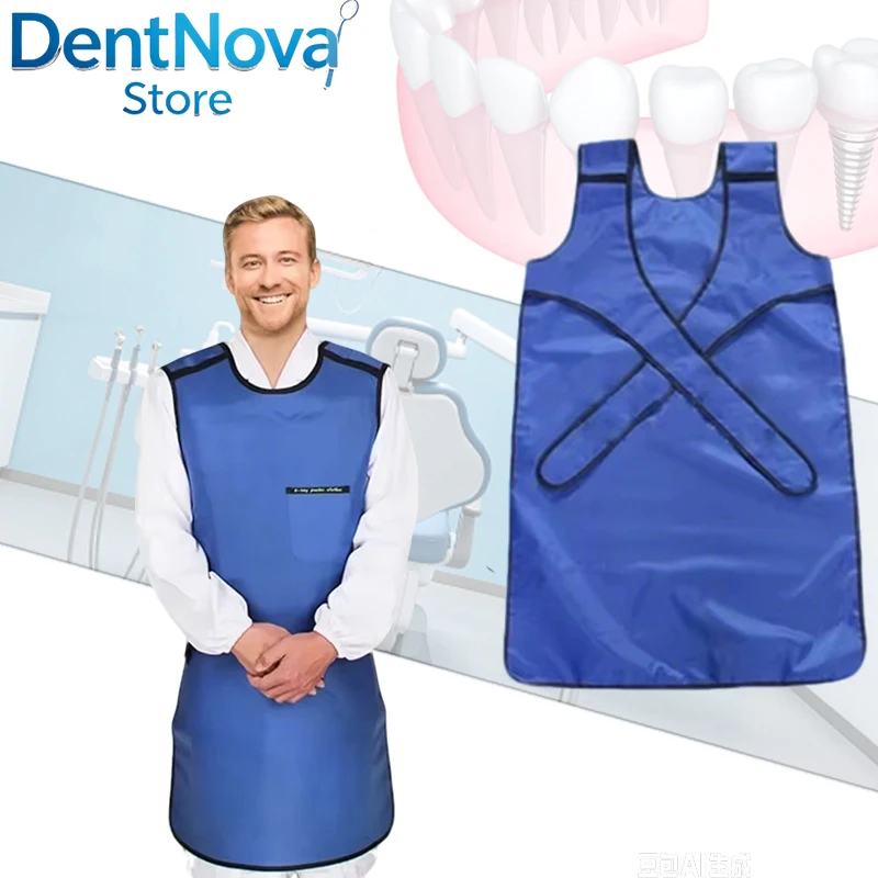 

X-Ray Lead Apron with Skirt 0.5mmPb Adjustable Dental Hospital Gamma Ray Protective Clothing for Radiography Safety